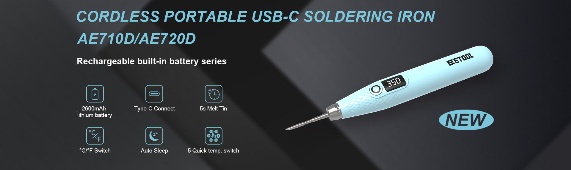 AE710D Cordless soldering iron