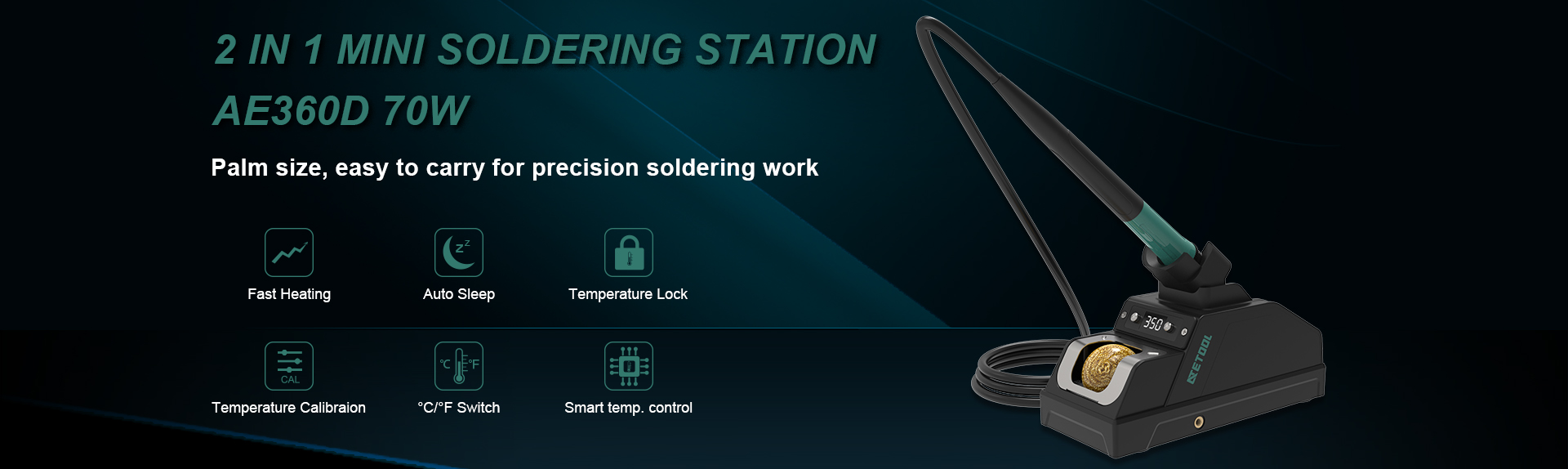 AE360D portable soldering station