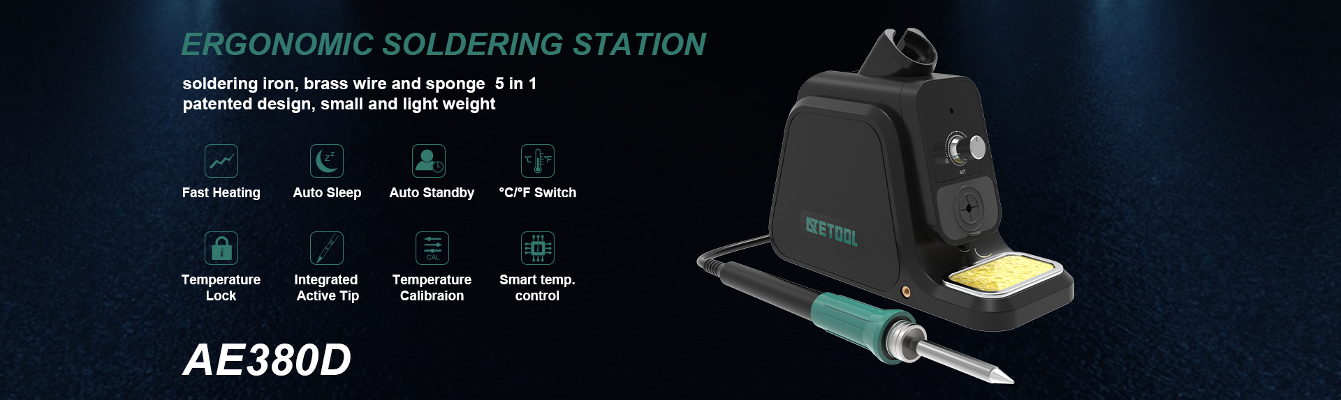 80W digital soldering station 