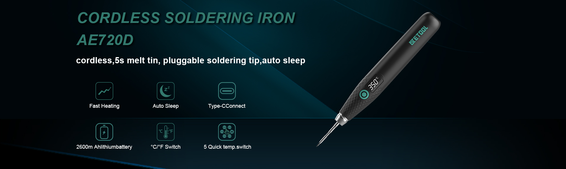 AE360D portable soldering station