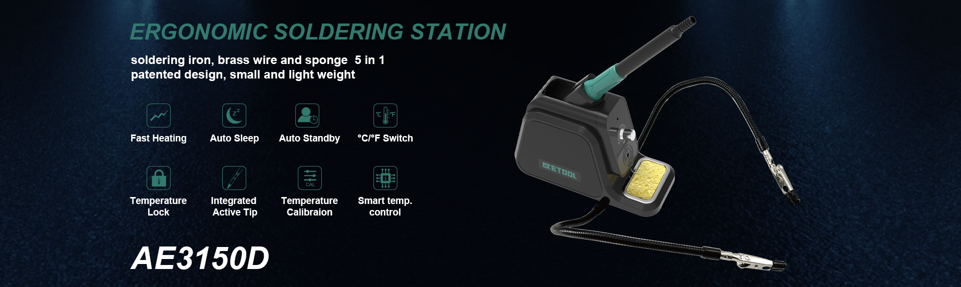 80W digital soldering station 